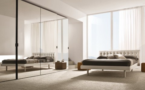 FALEGNAMERIA 1946 ARMADIO SPECCHIO, LETTO GINEVRA, TRITTICO MERCURIO