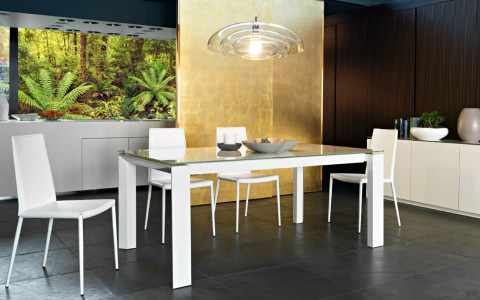 CALLIGARIS, TAVOLO OMNIA GLASS SEDIA BOHEME